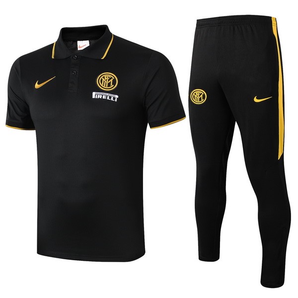 Polo Ensemble Complet Inter Milan 2019-20 Noir Jaune